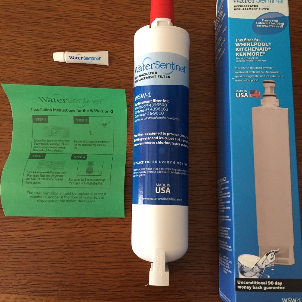 WaterSentinel Refrigerator Water Filter Model WSW-1 Whirlpool Kitchenaid Kenmore